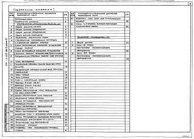 Состав альбома. Типовой проект 211-1-457.88Альбом 1 Архитектурно-строительные и технологические чертежи      