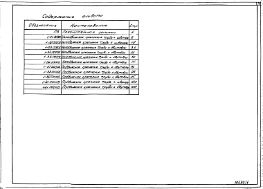 Состав фльбома. Серия У.3.403.2-11 КонструкцииВыпуск 1 Конструкции крепления шахтных коммуникаций (трубопроводов) в вертикальных стволах шахт