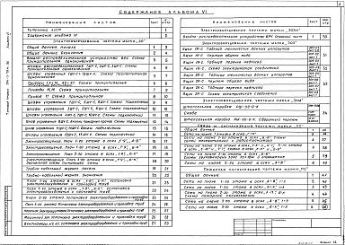 Состав альбома. Типовой проект 294-2-78м.86Альбом 6 Электрооборудование, связь и сигнализация, пожарная сигнализация    