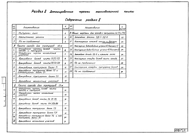 Состав альбома. Серия 3.503-15 СталежелезобетонныеРаздел 2 Деталировочные чертежи железобетонной плиты. Инв. № 608/7-2