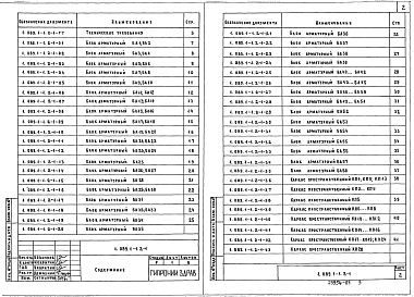 Состав альбома. Серия 1.089.1-1 ШахтыВыпуск 2-1 Блоки шахт пассажирских лифтов по ГОСТ 5746-83 и плиты перекрытий. Арматурные и закладные изделия. Рабочие чертежи