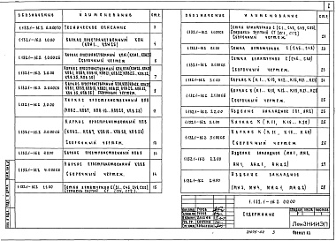 Состав альбома. Серия 1.132.1-16 ПанелиВыпуск 2 Панели толщиной 350 мм. Арматурные и закладные изделия. Рабочие чертежи