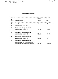 Состав альбома. Типовой проект 705-1-200.86Альбом 3 Спецификации оборудования