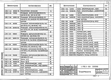 Состав альбома. Серия 1.152.1-8 ПлощадкиВыпуск 4 Площадки ребристые длиной 220 и 250 см к маршам шириной 105 и 120 см из бетонов на пористых заполнителях для крупноблочных зданий. Рабочие чертежи