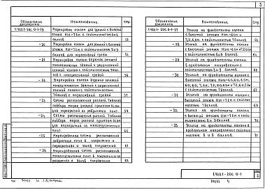 Состав альбома. Серия 1.420.1-20с КонструкцииВыпуск 0-1 Материалы для проектирования зданий с сеткой колонн 12х6  м 