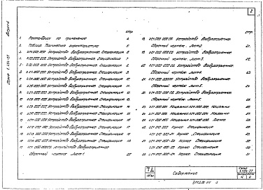 Состав альбома. Серия 1.494-27 ВоздухоприемныеВыпуск 4 Воздухоприемные устройства для световых проемов в стенах с заполением профильным стеклом коробчатого и швеллерного типа применительно к типовым архитектурно-строительным деталям заполнения по серии 2.436-5