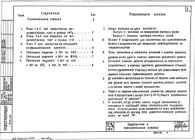 Состав альбома. Серия 2.460-15 ТиповыеВыпуск 1 Рабочие чертежи типовых узлов 