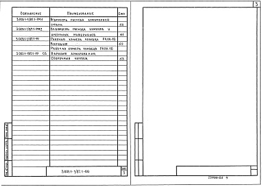 Состав альбома. Серия 3.003.1-1/87 СборныеВыпуск 1 Изделия. Рабочие чертежи 