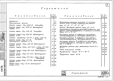 Состав альбома. Серия 3.320-1 ОпорыВыпуск 2 Железобетонные стойки и фундаменты 