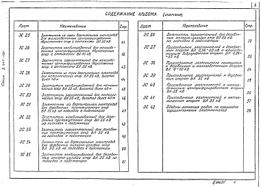 Состав альбома. Серия 3.407-150 ЗаземляющиеВыпуск 1 Рабочие чертежи