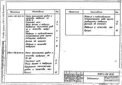 Состав альбома. Серия 3.407.1-136 ЖелезобетонныеВыпуск 2 Карты технического уровня и качества продукции на железобетонные стойки СВ95-2 и СВ105 