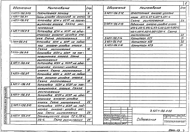 Состав альбома. Серия 3.407.1-136 ЖелезобетонныеВыпуск 5 Опоры наружного освещения сельских населенных пунктов. Материалы для проектирования и рабочие чертежи 