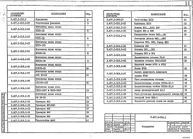 Состав альбома. Серия 3.407.1-163 УнифицированныеВыпуск 1 Рабочие чертежи