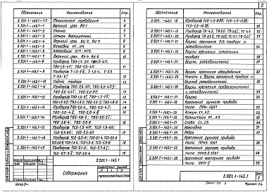 Состав альбома. Серия 3.501.1-145 ОпорыВыпуск 1 Деревянные и металлические элементы опор. Рабочие чертежи