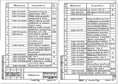 Состав альбома. Серия 3.503.1-57 УстоиВыпуск 0 Материалы для проектирования. Узлы. Рабочие чертежи