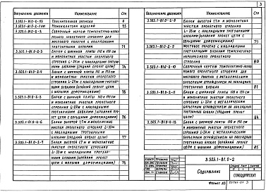 Состав альбома. Серия 3.503.1-81 ПролетныеВыпуск 0-2 Материалы для проектирования температурно-неразрезных пролетных строений мостов и путепроводов, расположенных на автомобильных дорогах общего пользования