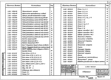 Состав альбома. Серия 3.503.1-109.93 ОпорыВыпуск 1 Материалы для проектирования и рабочие чертежи