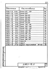 Состав альбома. Серия 3.902.1-12 СборныеВыпуск 5 Соединительные и крепежные изделия. Рабочие чертежи