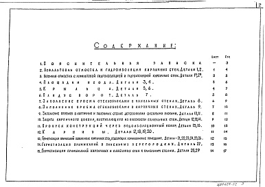 Состав альбома. Серия 4.402-9 ТиповыеВыпуск 1 Архитектурно-строительные детали одноэтажных промышленных зданий