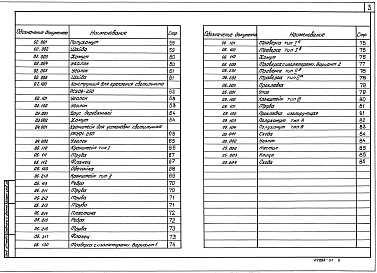 Состав альбома. Серия 7.407-10 УстановочныеВыпуск 1 Рабочие чертежи.