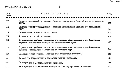 Состав альбома. Типовой проект 701-4-132.85Альбом 8 Сметы