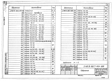 Состав альбома. Серия 3.407.9-153 УнифицированныеВыпуск 7 Стальные изделия. Рабочие чертежи