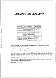 Состав фльбома. Типовой проект 406-9-207Альбом 1 Рабочие чертежи. Нестандартизированное оборудование.