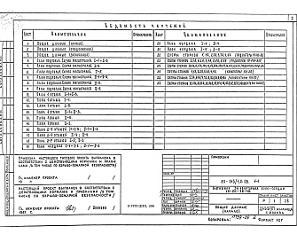 Состав фльбома. Типовой проект 85-013/1.2 Альбом 5 Отопление и вентиляция ниже и выше отметки 0.000 на расчетные температуры -25С, -30С, -35С и -40С. Фасад 1 ОВ.1-1