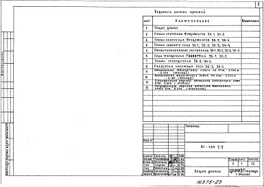 Состав фльбома. Типовой проект 81-014.84Альбом 9 Элементы блокировки ниже отм. 0.000. 81-УАС2-5