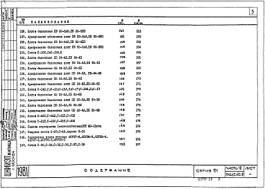 Состав фльбома. Типовой проект 81-014.84Альбом 14 Железобетонные изделия. Часть 10, раздел 10.1-1, 10.1-2, 10.1-6, 10.1-4