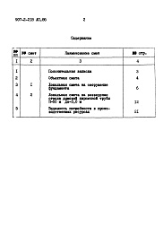 Состав альбома. Типовой проект 907-2-218Альбом 2 Сметы