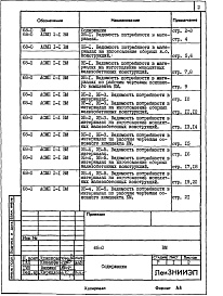 Состав альбома. Типовой проект 68-015м.85Альбом 23 ВМ2 Ведомости потребности в материалах по элементам блокировки