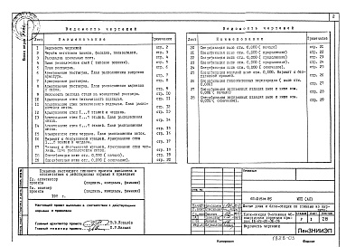 Состав альбома. Типовой проект 68-015м.85Альбом 10 МП1(АС) Материалы для проектирования