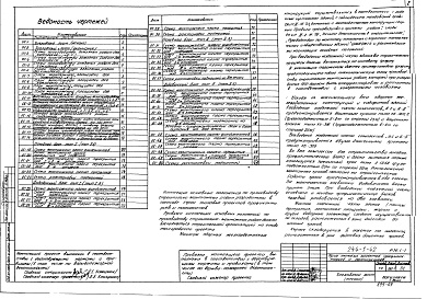 Состав альбома. Типовой проект 244-1-44Альбом 25 Основные положения по производству строительно-монтажных работ