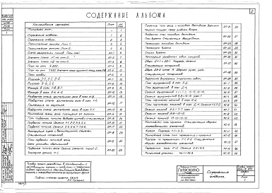 Состав фльбома. Типовой проект 264-13-87сАльбом 2 Архитектурно-строительные чертежи (вариант для обычных условий)