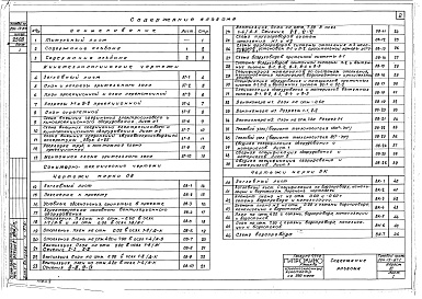 Состав фльбома. Типовой проект 264-13-87сАльбом 3 Кинотехнологические, санитарно-технические, электротехнические чертежи, автоматика и КИП, связь и сигнализация 