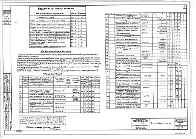 Состав фльбома. Типовой проект 264-13-87сАльбом 3 Кинотехнологические, санитарно-технические, электротехнические чертежи, автоматика и КИП, связь и сигнализация 