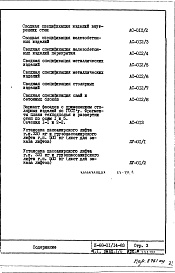 Состав фльбома. Типовой проект II-68-01/14-83Часть 1 Раздел 1/0 Архитектурно-строительные чертежи подземной части здания