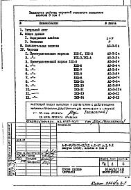 Состав фльбома. Типовой проект А-II-42/2400-81/5ДЧасть 1-АС Архитектурно-строительные чертежи Раздел 1.0.1 Альбом 3 Том 1 Арматурные и металлические изделия