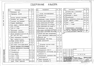 Состав альбома. Типовой проект 264-12-195Альбом 2 Чертежи санитарно-технические, электрооборудование, устройств связи и автоматизации приточных систем