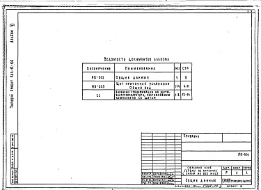 Состав альбома. Типовой проект 264-12-195Альбом 5 Задание заводу-изготовителю