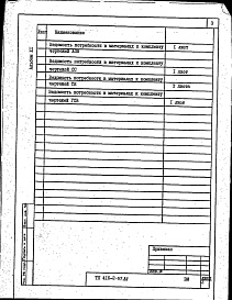 Состав фльбома. Типовой проект 416-2-37.86Альбом 11 Ведомости потребности в материалах 