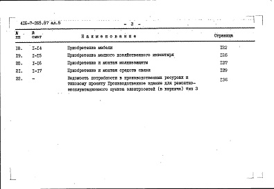 Состав фльбома. Типовой проект 416-7-265.87Альбом 5 Сметная документация