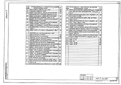 Состав альбома. Типовой проект 416-7-311.89Альбом 3 Архитектурные решения. Конструкции железобетонные. Конструкции металлические