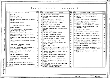 Состав фльбома. Типовой проект 416-7-316.89Альбом 1 Пояснительная записка. Технологические чертежи