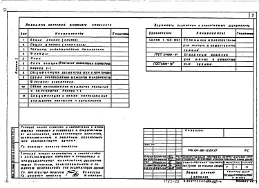 Состав фльбома. Типовой проект 191-000-0329.85Альбом 1 Хозяйственная постройка тип 1 (блок из четырех секций). Архитектурно-строительная иэлектротехническая часть