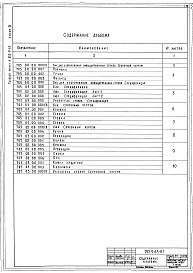 Состав альбома. Типовой проект 252-9-63Альбом 7 Нестандартизированное оборудование