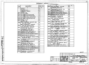 Состав фльбома. Типовой проект A-III-88Альбом 11Архитектурные решения, конструкции железобетонные ниже отм.0.000