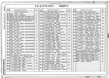 Состав альбома. Типовой проект 252-3-44.85Альбом 6 Электрическое освещение и силовое Электрооборудование