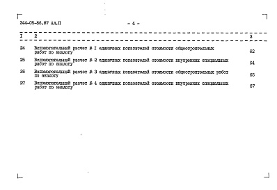 Состав фльбома. Типовой проект 244-05-86.87Альбом 2 Сметы